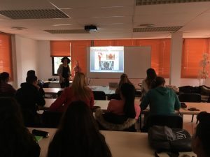 Beatriz Gorreta Sánchez, fisoterapeuta, visita Cesur Murcia.